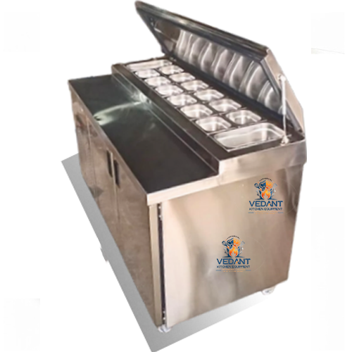 Pizza Make Line Refrigerator – Double Line GN Pan